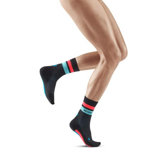 Miami Vibes 80's Mid Cut Compression Socks - Women