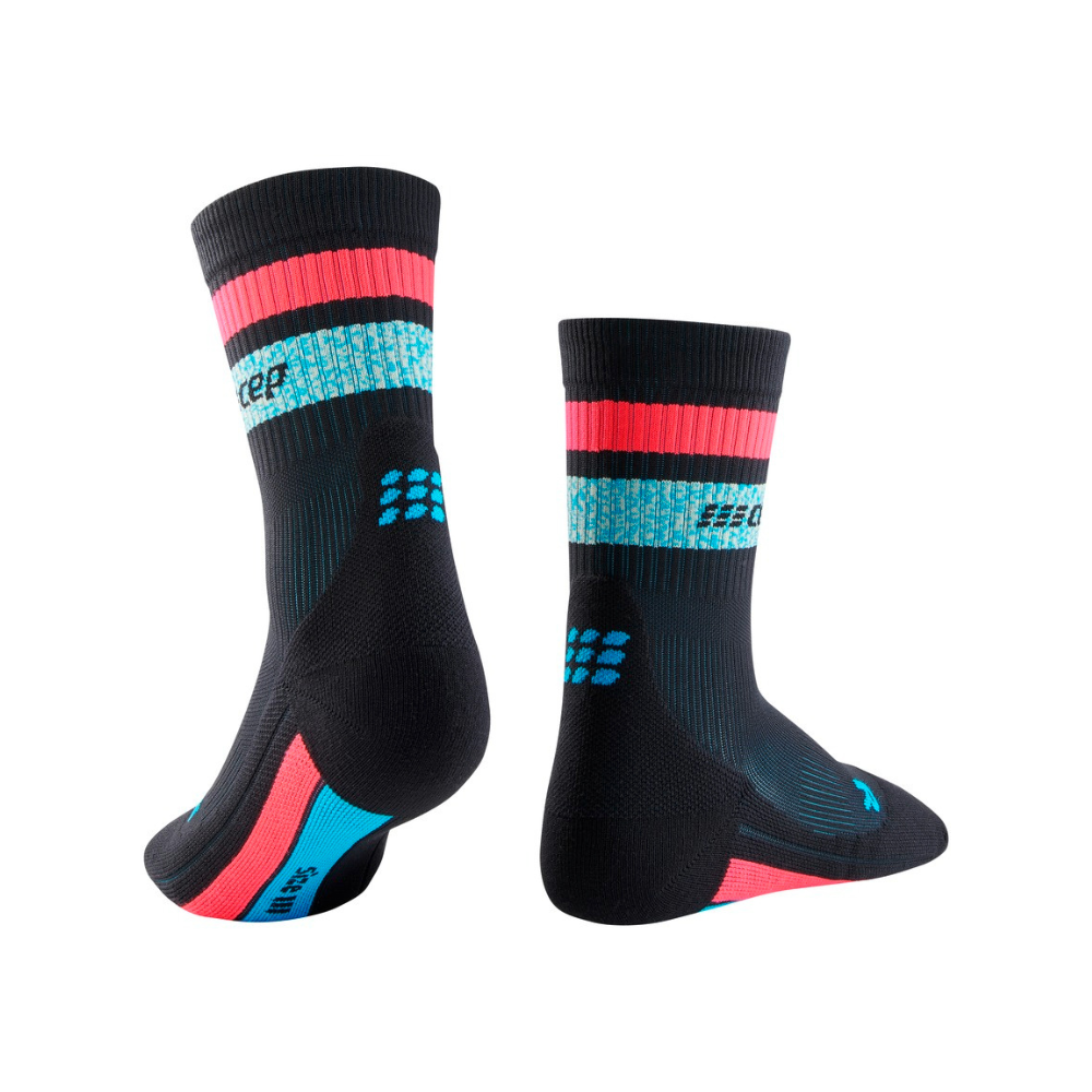 Miami Vibes 80's Mid Cut Compression Socks - Women