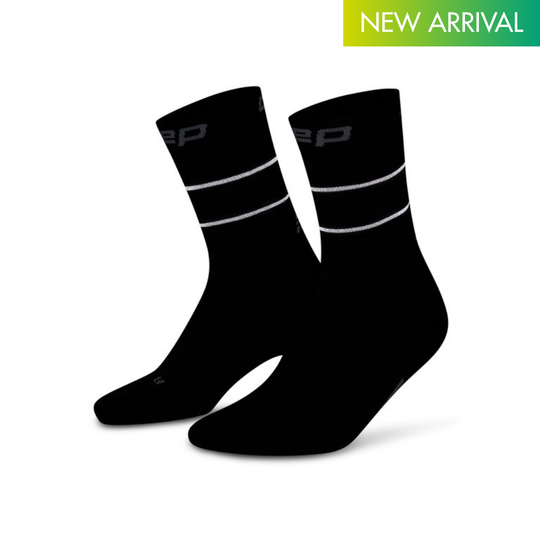 Pro Run Reflective Mid Cut Socks - Women