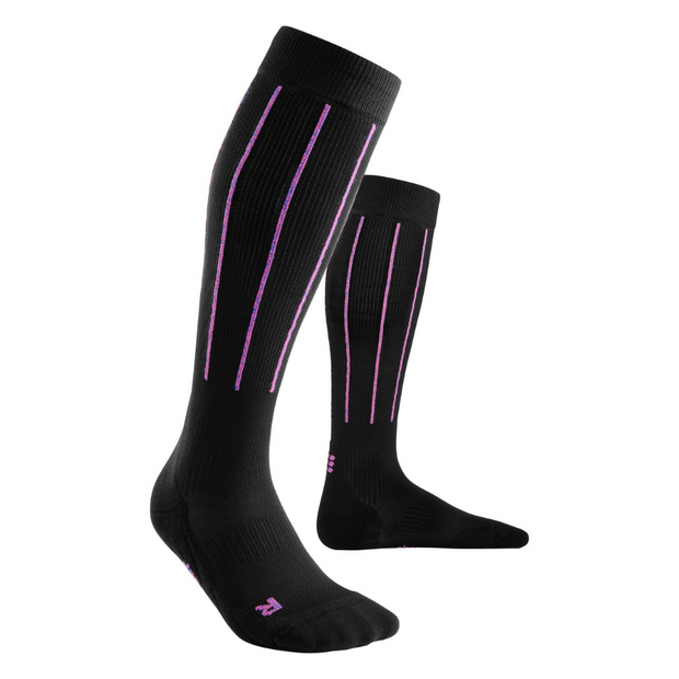 Pinstripe Compression Tall Socks - Women