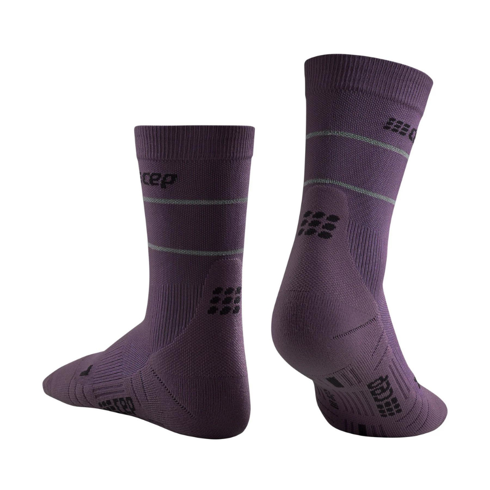 Reflective Mid Cut Compression Socks - Women