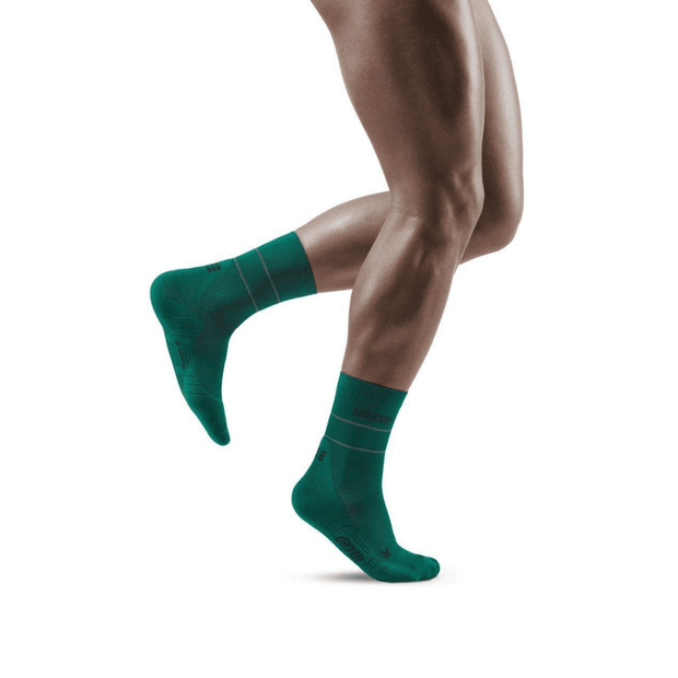 Reflective Mid Cut Compression Socks - Men