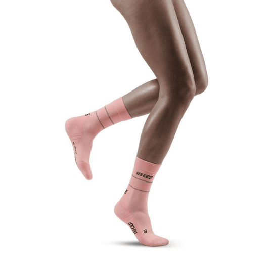 Reflective Mid Cut Compression Socks - Women