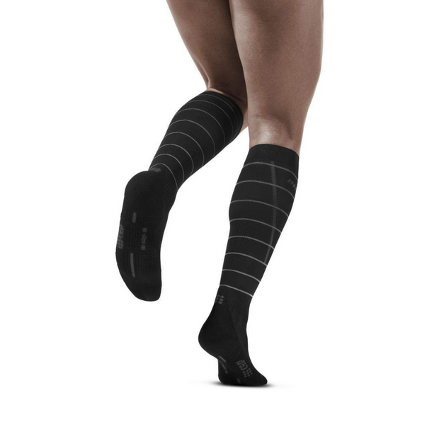 Reflective Long Compression Socks - Women