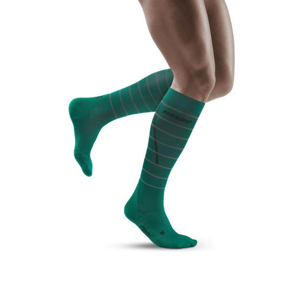 Reflective Long Compression Socks - Men