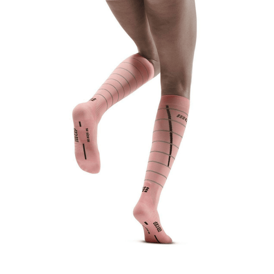 Reflective Long Compression Socks - Women