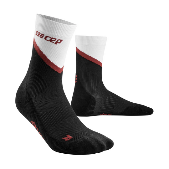 Chevron Mid Cut Compression Socks - Women