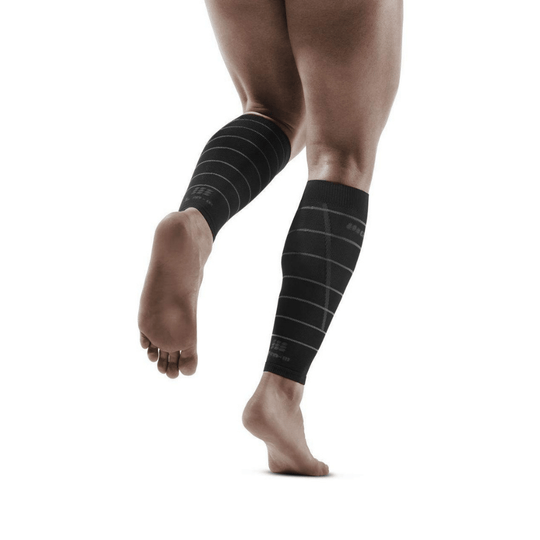 Reflective Compression Calf Sleeves - Men