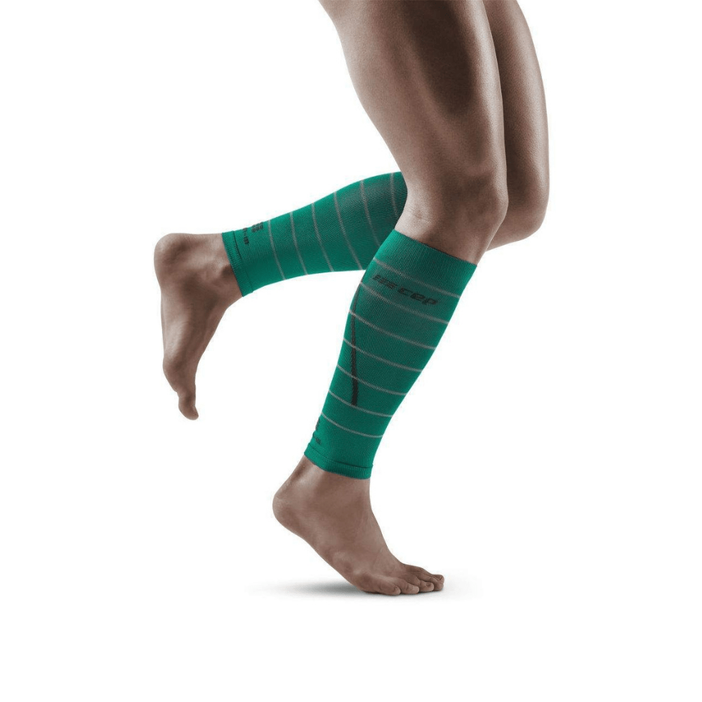 Reflective Compression Calf Sleeves - Men