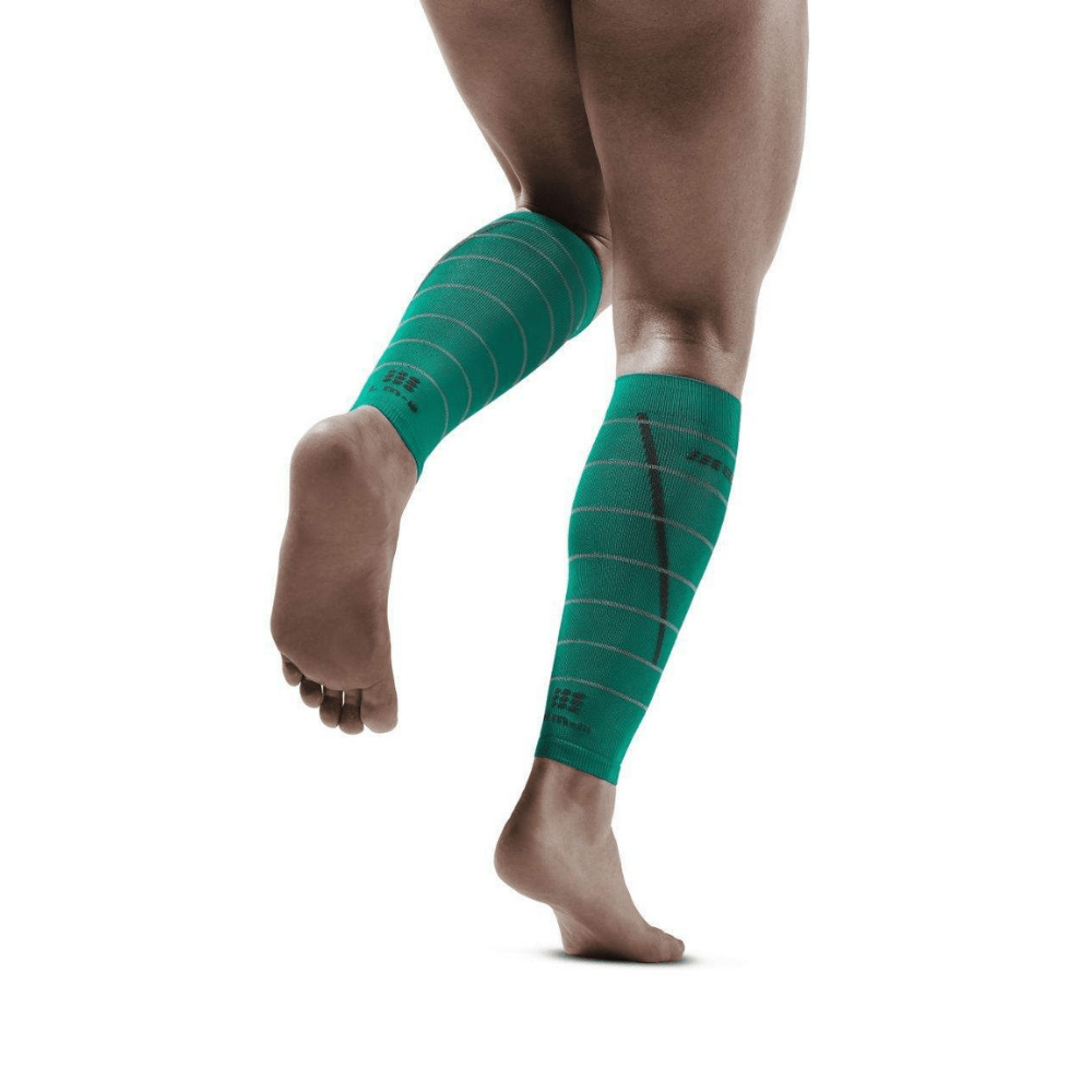 Reflective Compression Calf Sleeves - Men