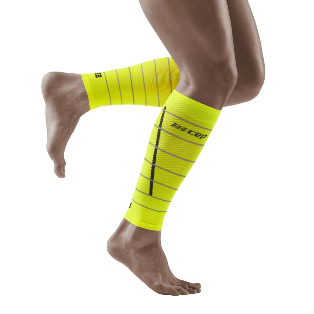 Reflective Compression Calf Sleeves - Men