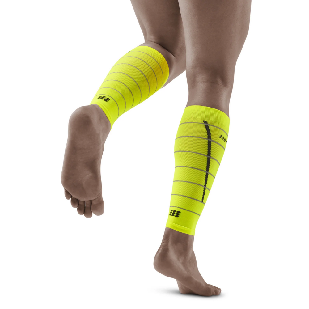 Reflective Compression Calf Sleeves - Men