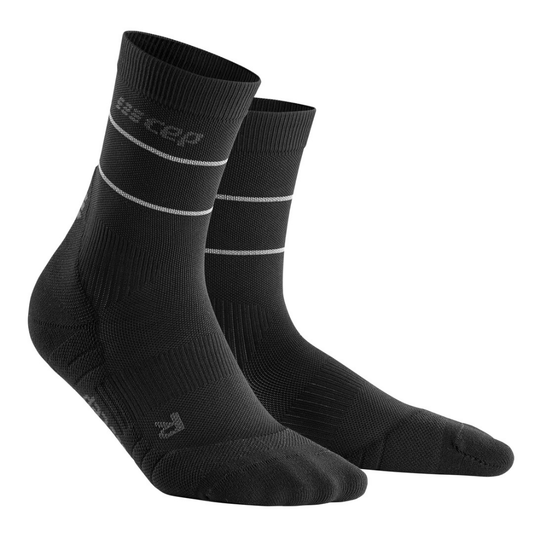 Reflective Mid Cut Compression Socks - Women