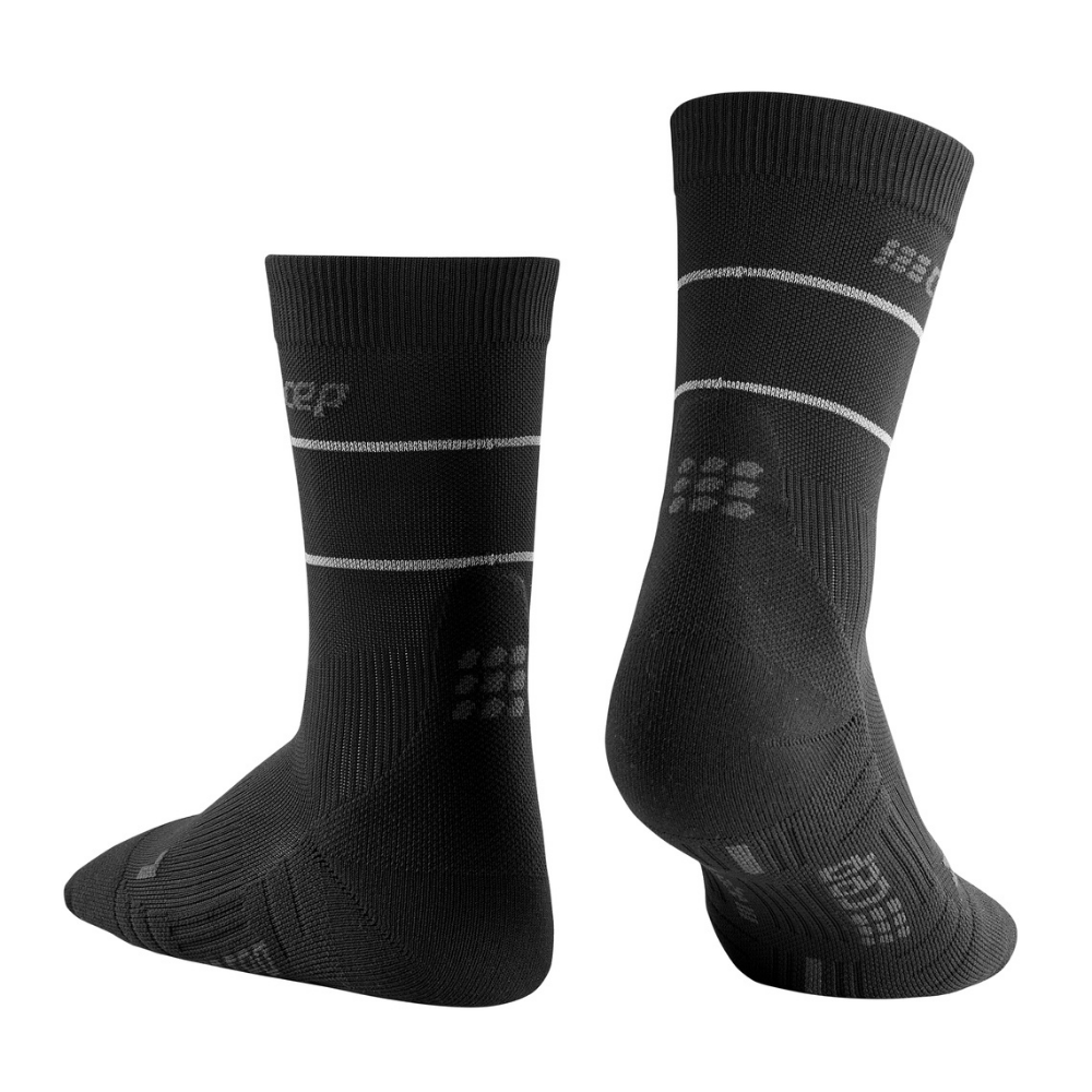 Reflective Mid Cut Compression Socks - Women