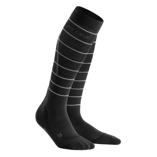 Reflective Long Compression Socks - Men
