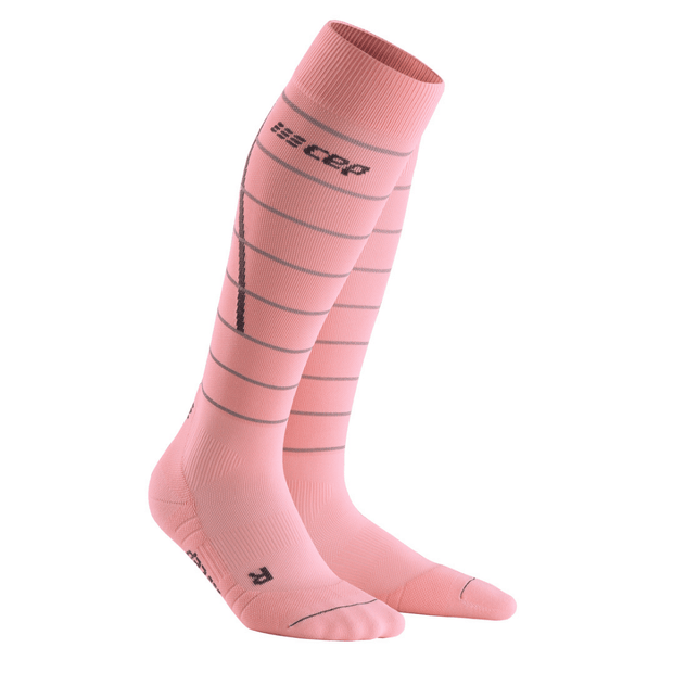 Reflective Long Compression Socks - Women